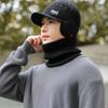 Men's Autumn and Winter Baseball Cap Warm Ear Protection Hat Knitted Wool Hat Travel Cold Hat Outdoor Baseball Cap Anti-cold Thick