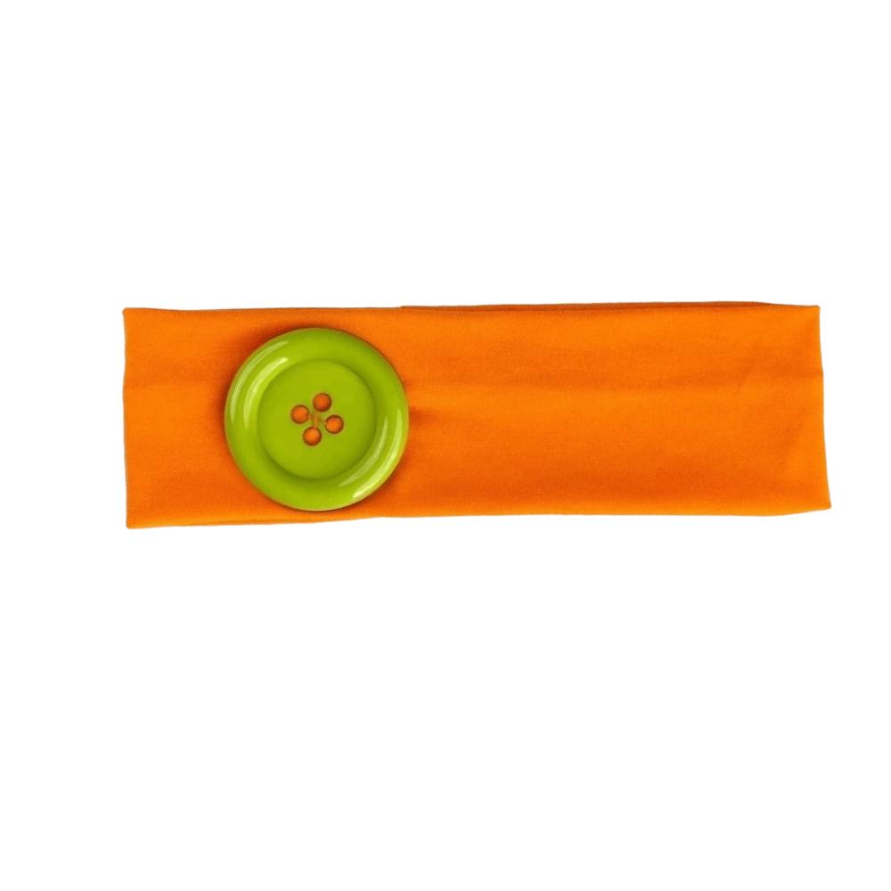 Dopamine Color Elastic Head Wrap Large Button Yoga Hairband Fashionable Polka Dot Headband Daily