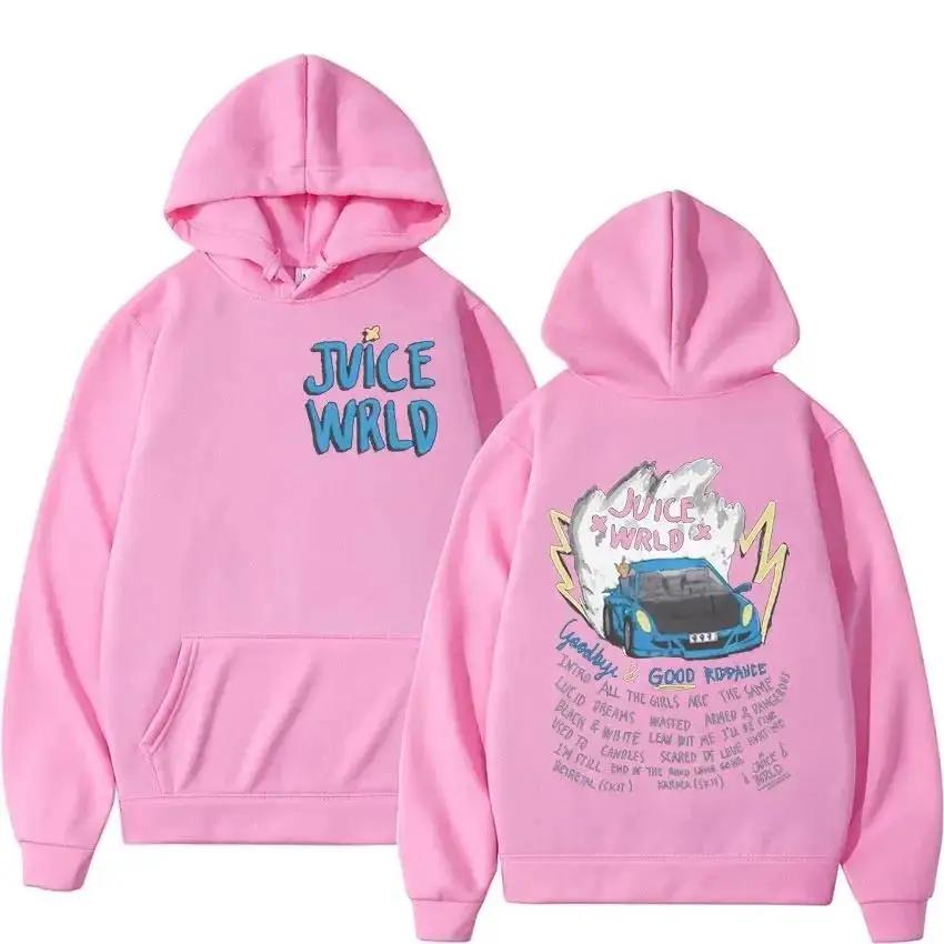 Мужская и женская толстовка с капюшоном рэпера Juice Wrld, толстовка в стиле городской моды, популярная хип-хоп толстовка, уличная одежда с длинным рукавом