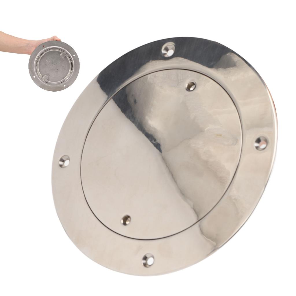 Deck Plate 5in 316 Stainless Steel Waterproof Inspection Hole Cover Round for Ship