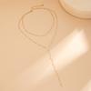 2025 Y Shaped Pearl Small Flower Necklaces for Women Long Tassel Crystal Chain Necklace Elegent Y2K Jewelry Wedding Gifts