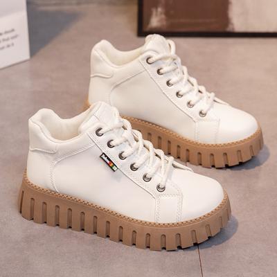 Новая универсальная обувь на возвышении, модные красные женские сапоги с сетчатой ​​толстой подошвой