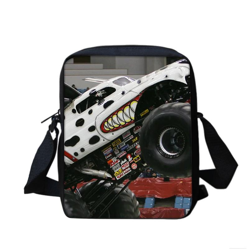 Сумка через плечо Monster Jam Универсальная с мультяшным принтом Лучший подарок для студентов, школьников и офисных работников