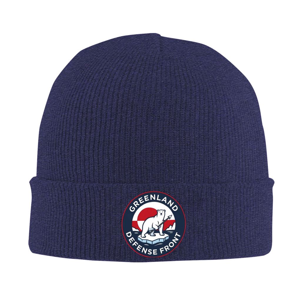 Greenland Defense Front Knitting Hat  Beanie Hats Kpop Elastic Men Women Unisex Bonnet Hats Autumn Winter Y2K Cool Caps Gift