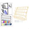 Sewing Thread Rack with Hanging Hooks, Wall Mount Holder, 32 Spool Metal Iron Storage Large