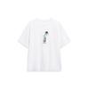 Li Ning Golden Era Cartoon Anime Print Loose Short Sleeve T-Shirt Unisex Tops White AHST089-3