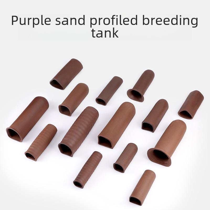 Purple Sand Ceramic Fish Tank Decor - Large, Medium & Small Rock Tiles
