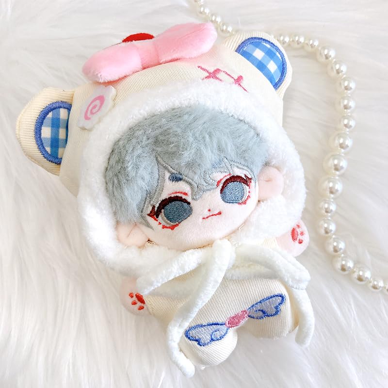 Kigurumi Cap & Clothes Set [for 10cm] White, Plush Clothes, Kigurumi Accessories, Otaku Activities, Doll Mascot, Kpopdoll Costume [Used]