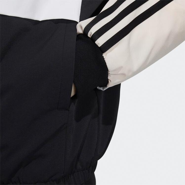 (WMNS) adidas Hooded Jacket Asia Sizing 'Black Pink' Women's GP0622