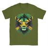 Jamaica Flag Lion Face T Shirt Summer Jamaica Lovers TShirts Cotton Breathable Oversize Top Tees Short Sleeve Vintage Tops
