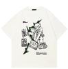 2024 Streetwear Cartoon Boy Graphic Unisex T-Shirt Cotton Tshirt Unisex Tops Tees Summer Short Sleeves T Shirt