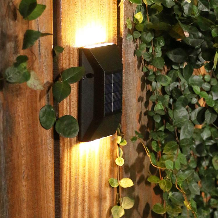 Светодиодный солнечный настенный светильник, уличный водостойкий солнечный светильник, забор, терраса, сад, патио, лестница, уличный пейзаж, украшение для балкона