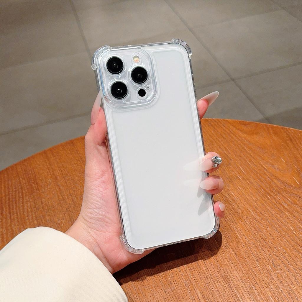Ударопрочный Прозрачный Черный Чехол Для Для Iphone 16 15 14 13 12 11 Pro XS Max XR 7 8 Plus Силиконовый Мягкий TPU Задняя Крышка Ободок Бампер