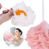 2-In-1 Shower Loofah with Drawstring Bath Loofah Sponge Bath Loofah Shower Washcloth Set for Women Men