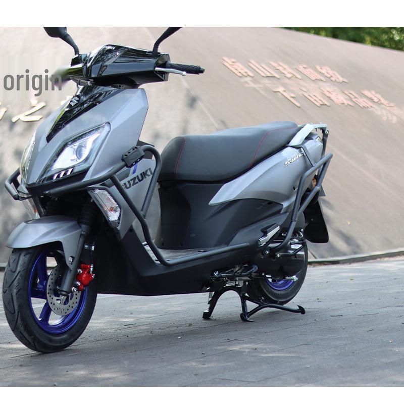 Легкий Мотоцикл Suzuki UY125 Защитные Противоударные Дуги - Передний и Задний Бамперы из Углеродистой Стали