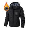 Waterproof Jacket Men's Winter Jacket Men's Casual Outdoor Plus Velvet Jacket