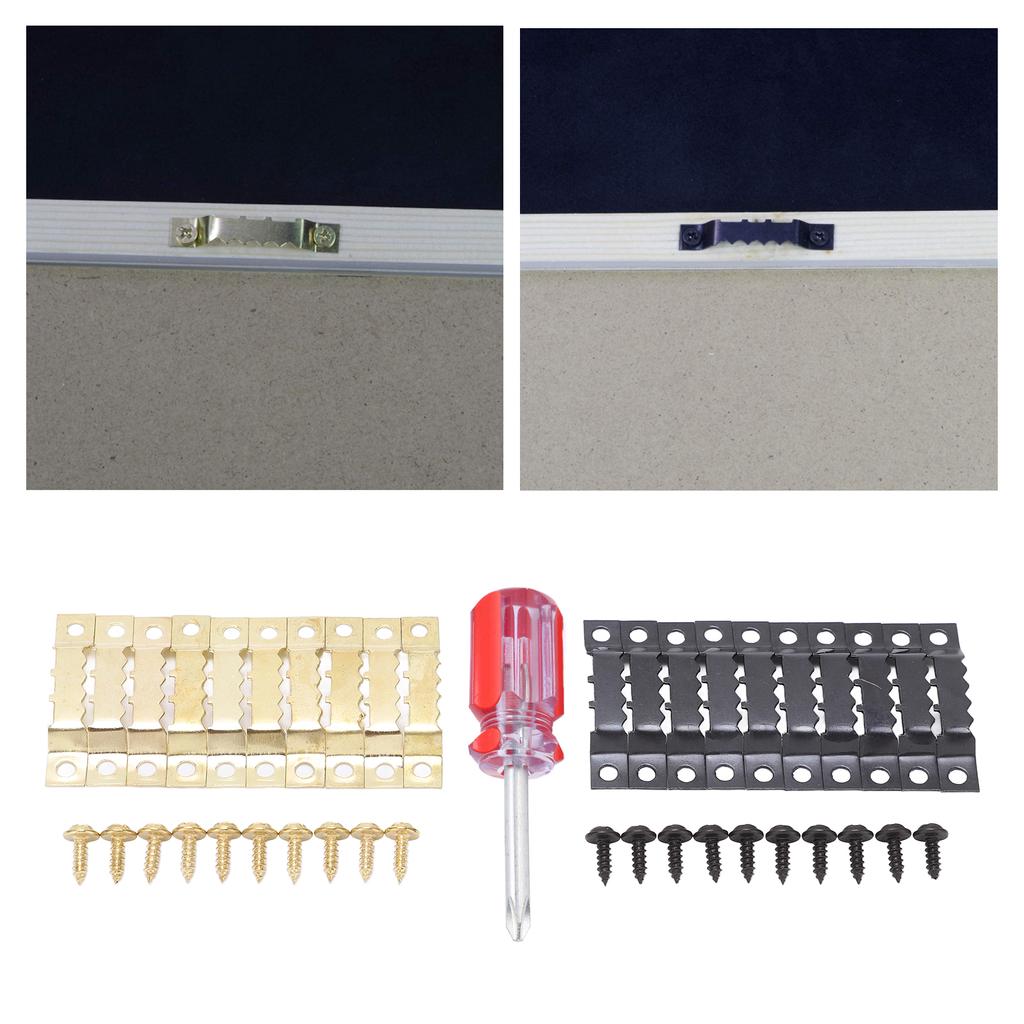 600 шт. Зубчатые подвесы для картин Двухотверстные зубчатые крючки для подвешивания рам с винтами для дома на колесах, корабля