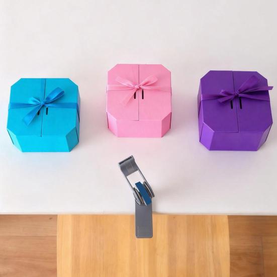 Yousheng Desktop Tape Dispenser Portable Adhesive Roll Holder with Clamp for Home Office School Stationary Packaging Gift Wrapping