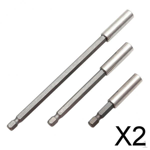 2x3 Pieces 1/4 Hex Mini Precision Screwdriver Bit Holder 60-100-150mm , 2 Pcs