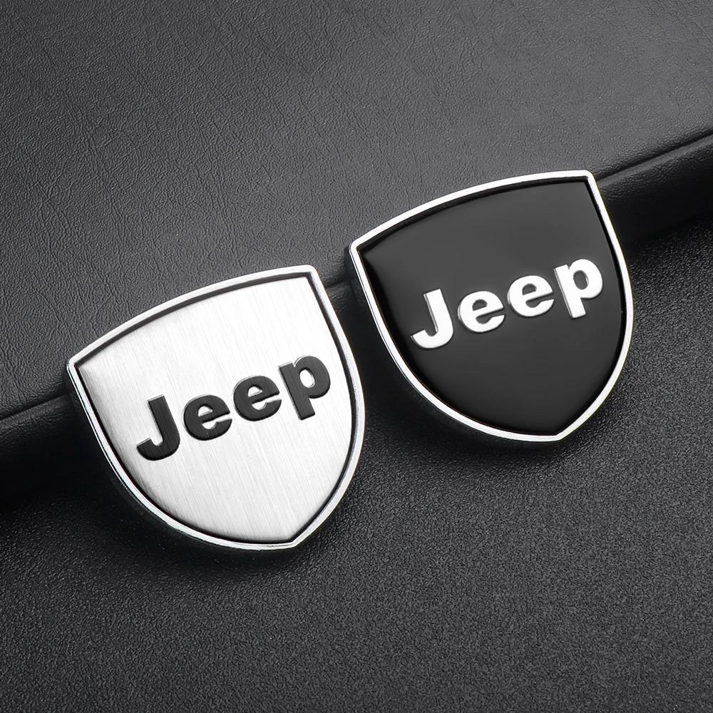 For Jeep 1/2pcs Car Metal Emblem Fender Side Body Tail Trunk Stickers For Jeep Renegade Wrangler Grand Patriot Renegade Trail