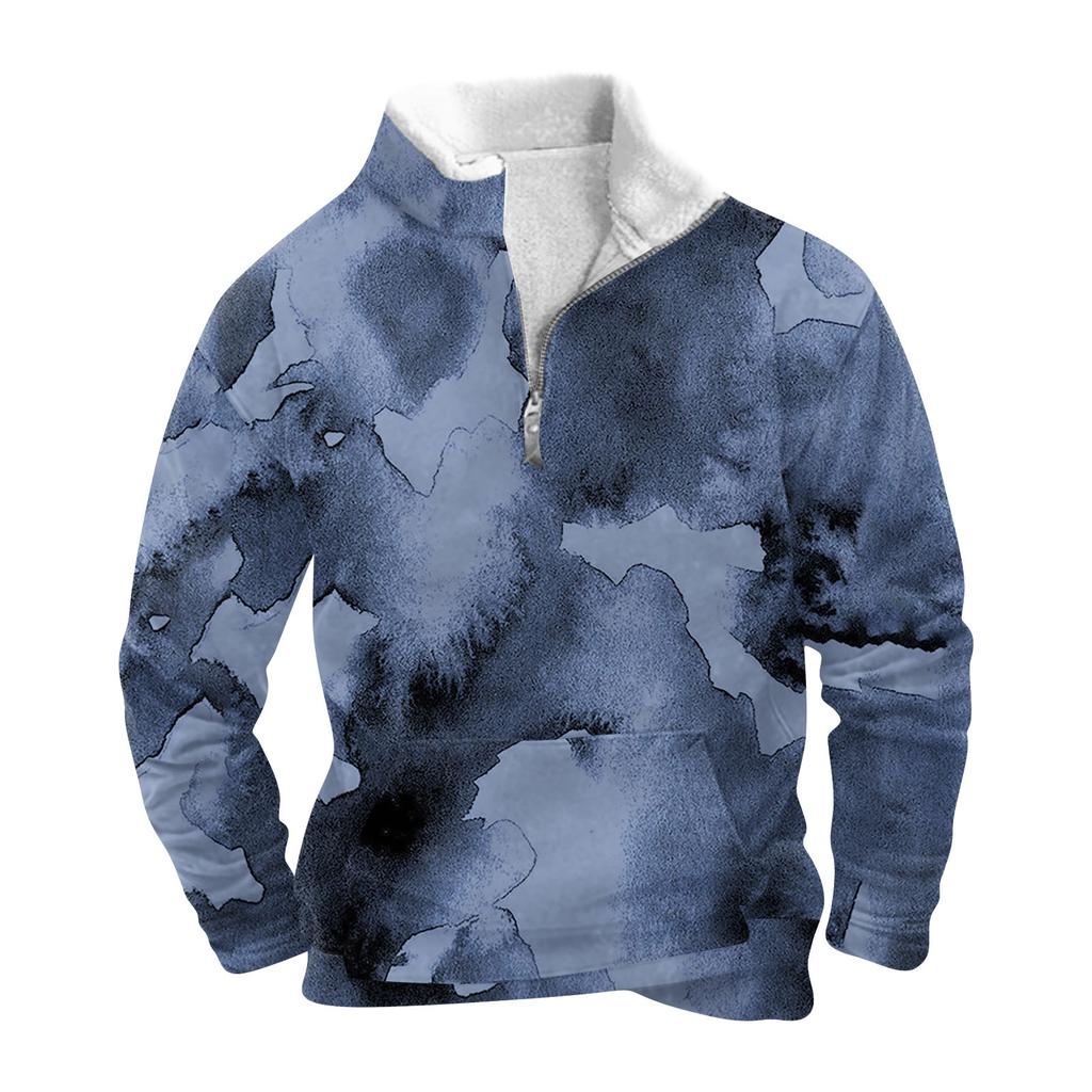 Весенне-осенняя мужская толстовка с воротником-стойкой на открытом воздухе, повседневные свитера, топы