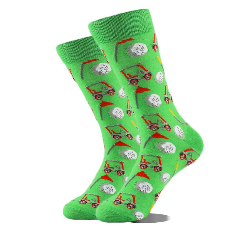 Happy Funny Socks Men Animal Lion Sloth Shark Crazy Design Sokken Unisex Novelty Violin Carrot Crew Skateboard Calcetines Hombre