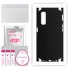 apgo Protective Skin Sticker for the Back+sides Compatible with Realme Narzo 30, Full Wrap Film, Foil, Vinyl - Pattern Carbon Black