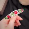 Internet Celebrity Live Streaming Candy Series Imitation Natural Colored Tourmaline Bracelet, Brilliant Colorful Treasure Buckle Bracelet