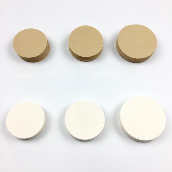 200Pcs 51/53/58/60MM Coffee Filter Paper Natural Unbleached Disposable Round Moka Pot Coffee Dripper Paper Universal Coffee Maker Accessories