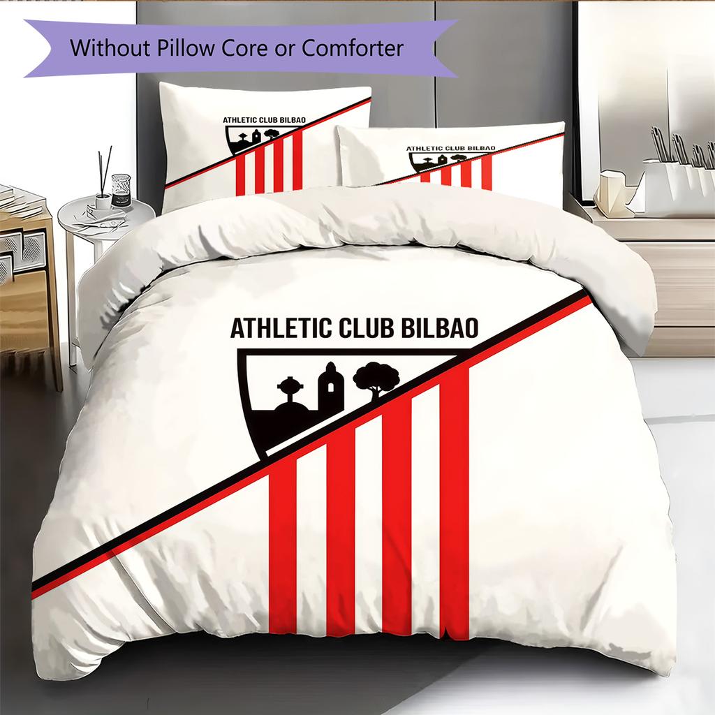 Athletic Club Pattern Bedding Quilt Set Home Decoration Gift (1 * duvet cover + 2 * pillowcase without core)
