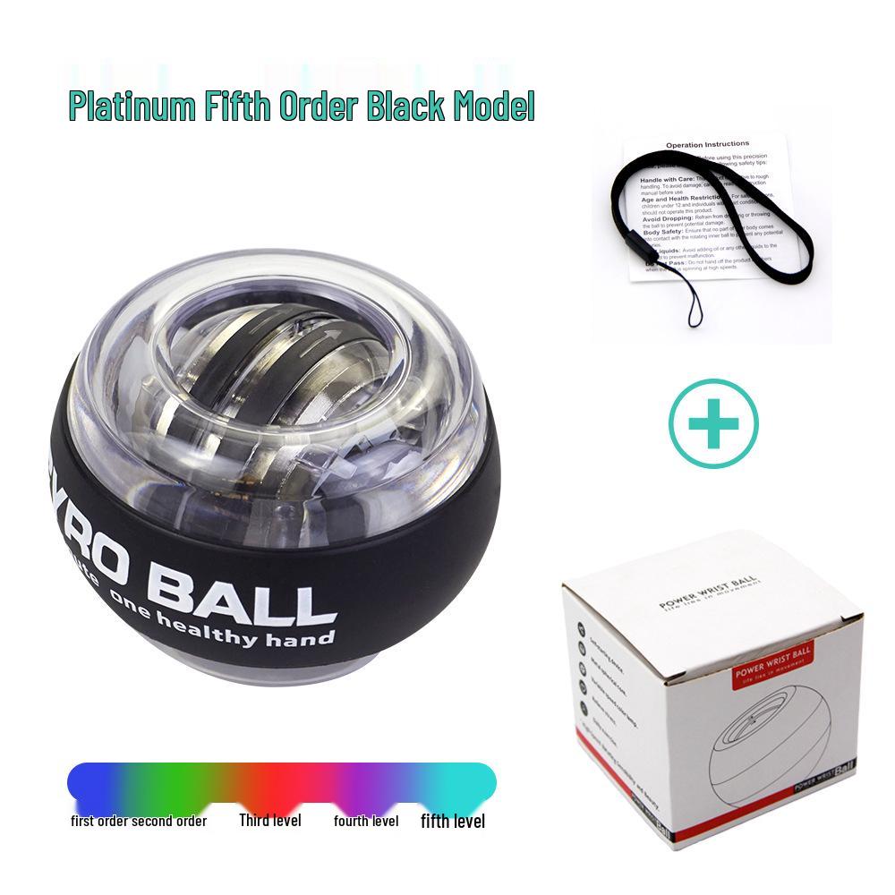 Светящийся фитнес-гироскоп: Кистевой и предплечевой тренажер - Ослепительный платиновый хват