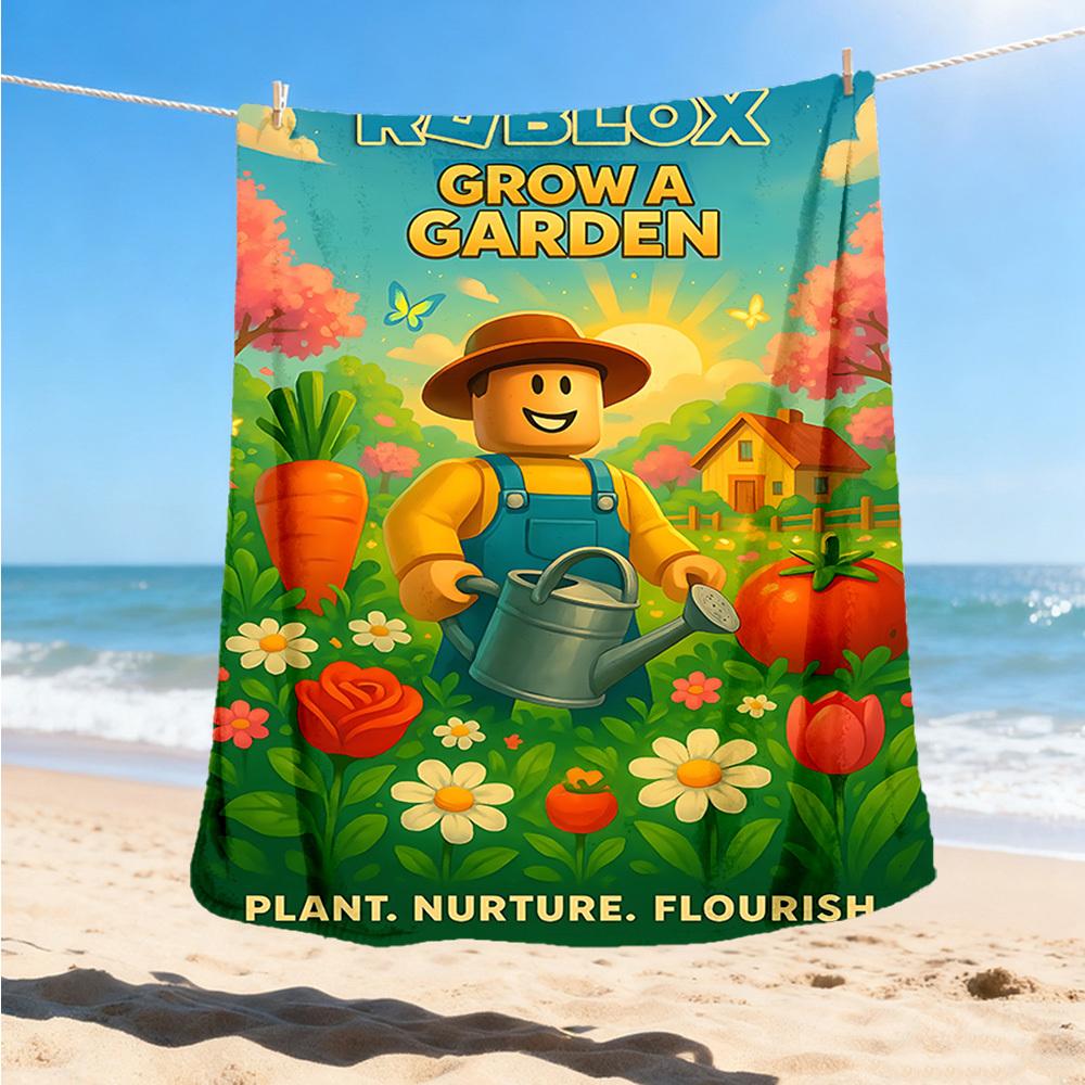1pc Now You See Me Outdoor Flannel Blanket, Cozy & Warm Soft Te Playful Design, Napping Camping,