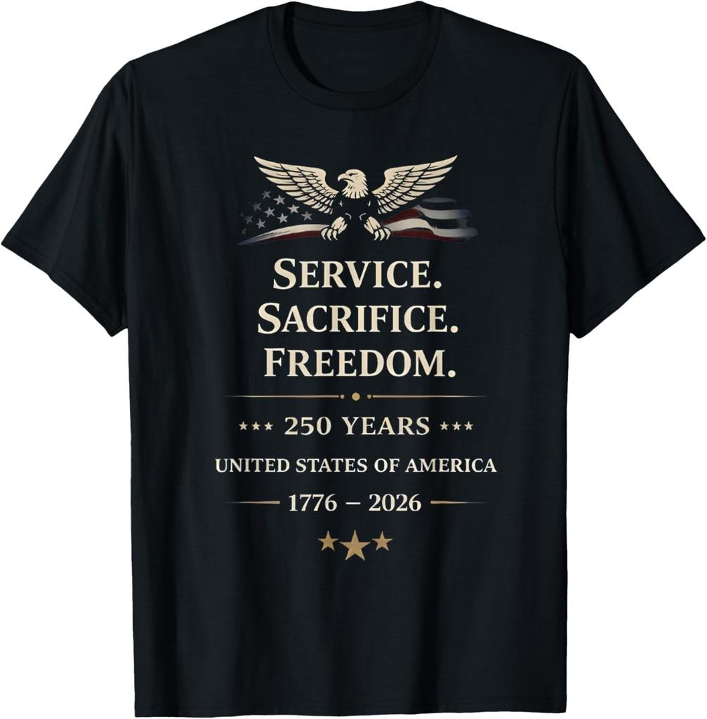 USA 250th Anniversary Veterans Military 4th of July Gift Unisex T-Shirt