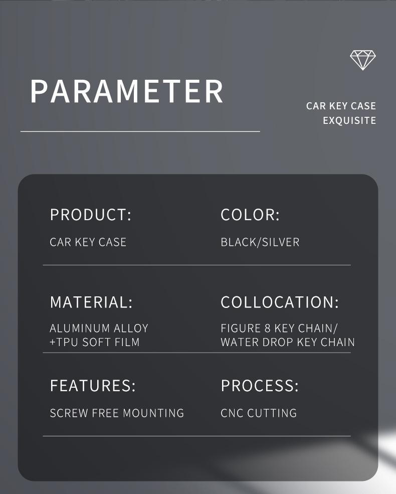 Футляр для ключа Toyota: Подходит для Highlander, Camry, Crown, Corolla, Prado, Reiz