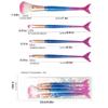 4pcs/set Soft Fiber Mermaid makeup brush Eye Shadow Brush Cosmetic Brush Kit  Women