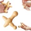 Handheld Wood Massage Roller Wood Trigger Point Massager  Lymphatic Drainage