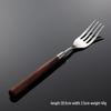 Walnut Wood Handle Stainless Steel Spoon
