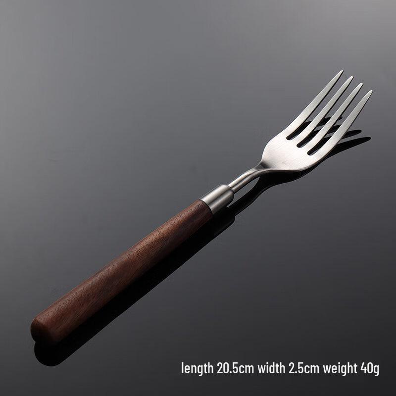Walnut Wood Handle Stainless Steel Spoon