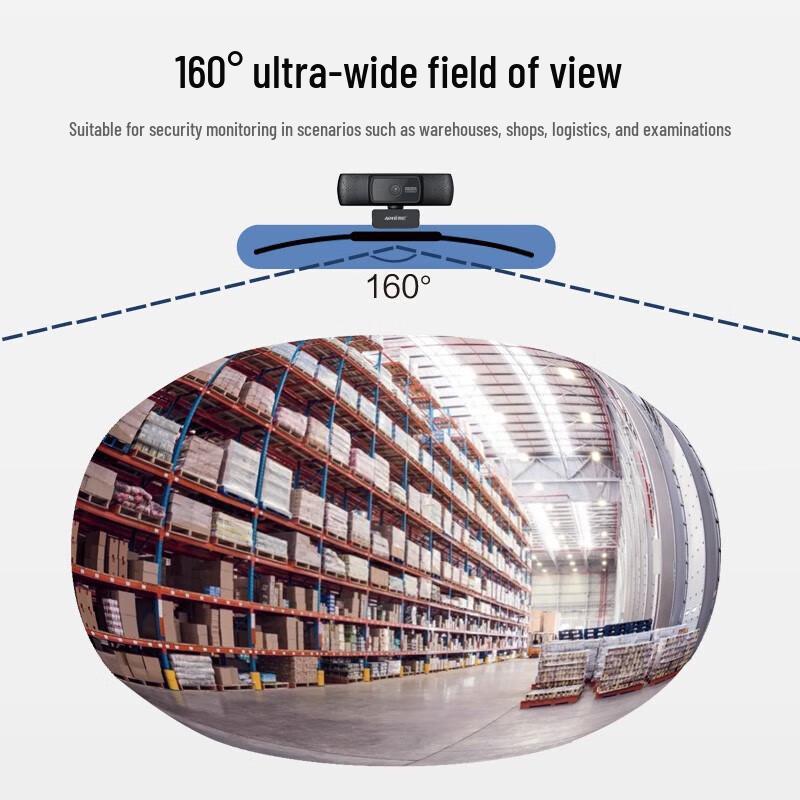 Aoni G31 1080p 160° Wide-Angle USB Webcam