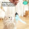 Игрушки для кошек для саморазвлечения и скуки, присоски, игрушки для кошек, длинные стержни из стальной проволоки, игрушки, энергозатратные товары для кошек