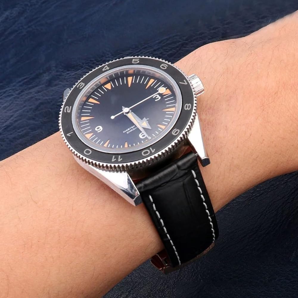 [Nywing] Ремешок для часов Omega Ремешок Omega 19 мм 20 мм 21 мм 22 мм D-застежка Натуральная кожа Аллигатор Patt...