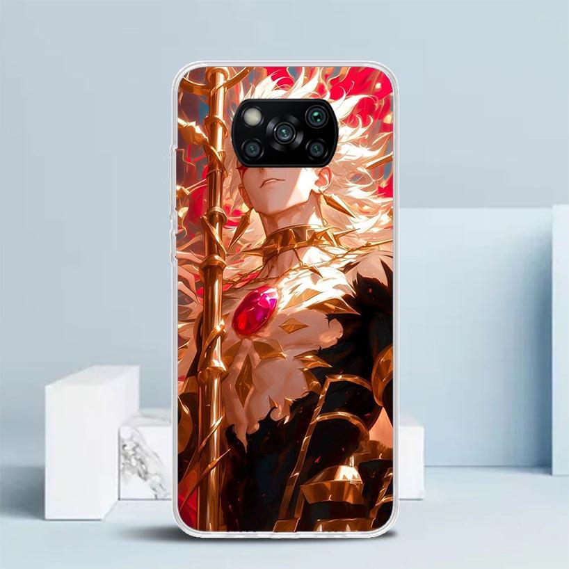 Fate Zero Stay Night Гильгамеш Мягкий чехол для Xiaomi Poco F7 Ultra X7 X6 X5 Pro M7 Чехол для телефона Redmi 15 15C 13 13C 12 12C 10 10C