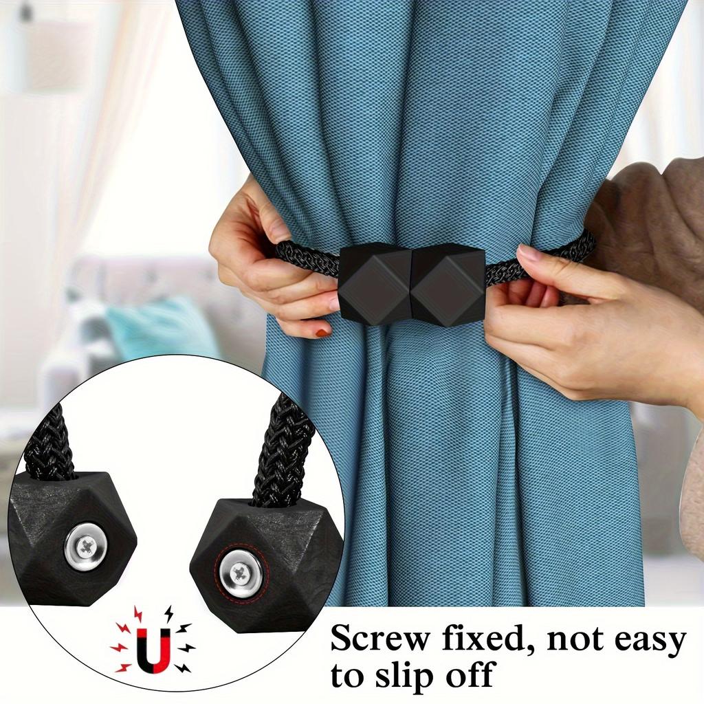 Modern Magnetic Curtain Ties - Adjustable, Strong Fixing for Bedroom and Living Room Decoration