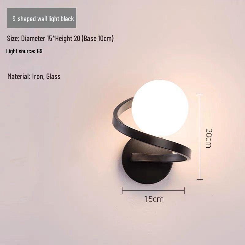 Modern Nordic LED Wall Lamp for Bedroom and Living Spaces