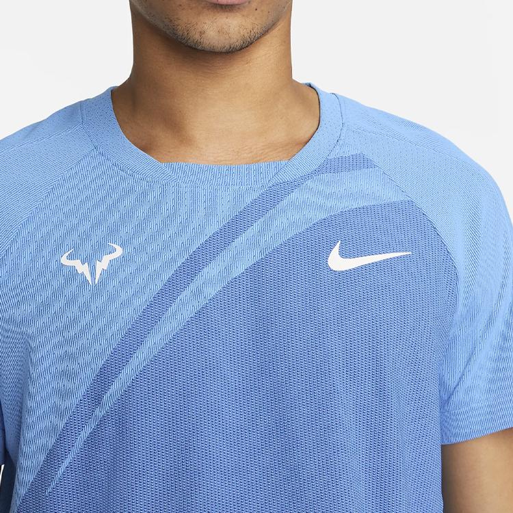Nike Футболки мужские синие с круглым вырезом умеренного прямого кроя DV2877-412