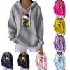 Women's Fashion Casual Christmas Angel Print Pullover Long-Sleeve Sweatshirt