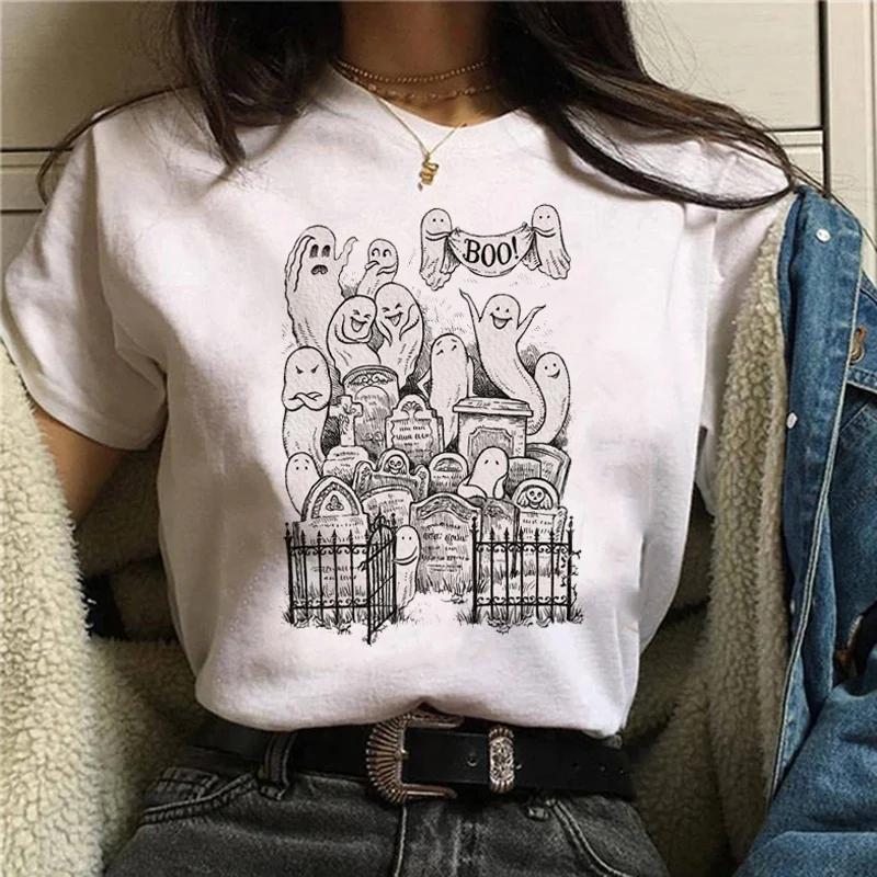 Cartoon Retro Tshirt Top Fashion Trend Style s Cartoon Autumn Autumn Halloween Thanksgiving Womens Fashion Tshirt Women