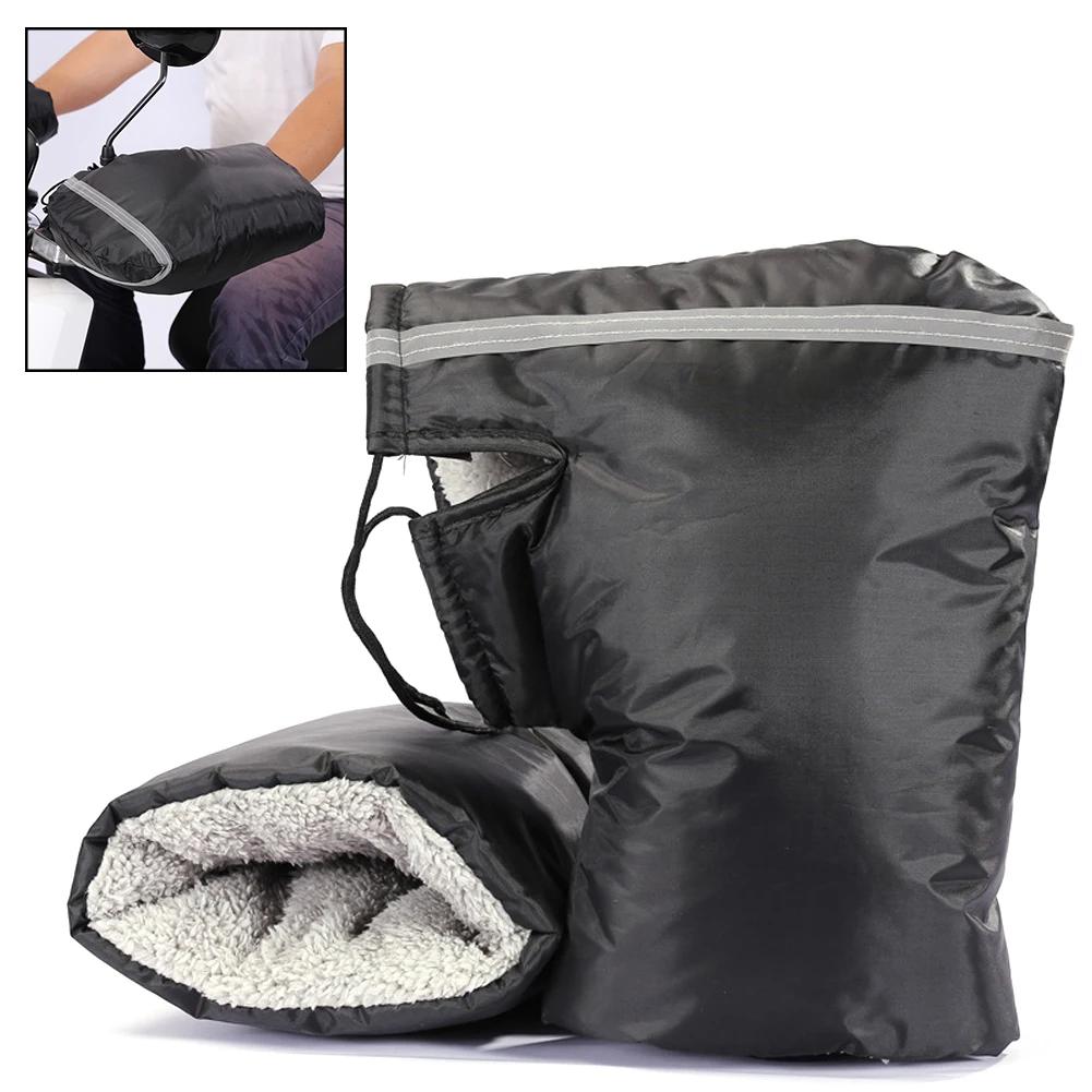 2 шт. Зимние теплые перчатки на руль мотоцикла, перчатки на ручку снегохода, перчатки для водителя, водонепроницаемые, ветрозащитные аксессуары