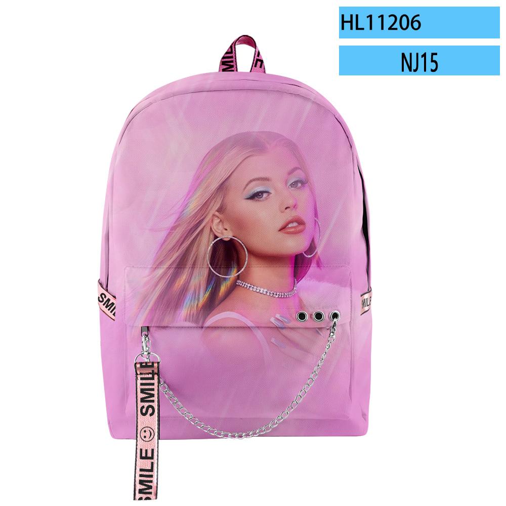 Мультяшные Новинка Молодежные Школьные Сумки Унисекс Забавные Loren Gray Дорожные Сумки 3D Печать Оксфорд Водонепроницаемый Рюкзак на Плечо для Ноутбука