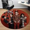 1 шт. Круглый ковер One Direction для офиса, комнатный коврик, подходит для офиса, под офисные стулья, спальни, гостиной, домашнего декора, декора комнаты